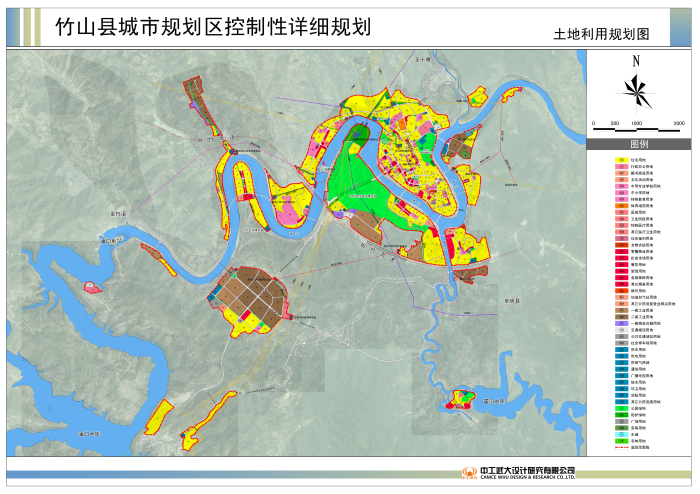 竹山县城市规划区控制性详细规划图片